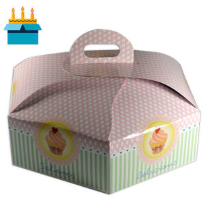 Caja hexagonal para tartas